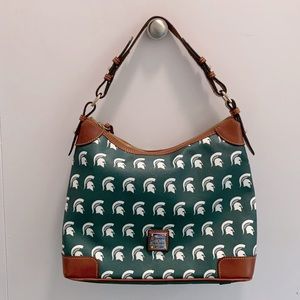 Dooney & Bourke Michigan State Triple Zip Purse